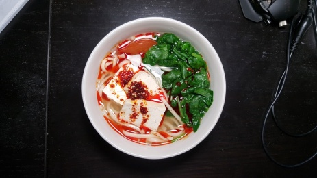 Spicy_vegan_tofu_noodle_soup